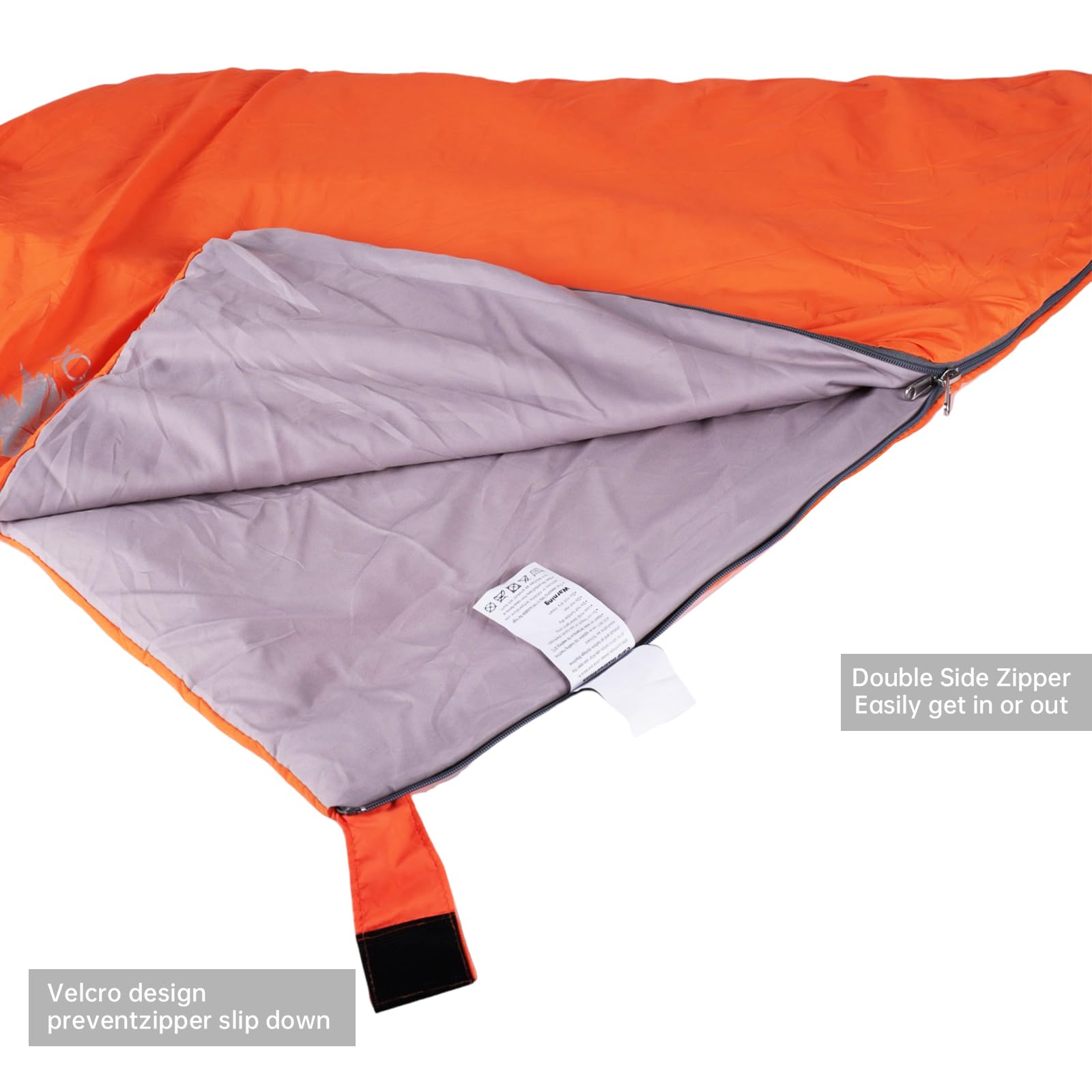 FJALLNOK Ultralight Warm Weather Sleeping Bag, Portable,Waterproof, Compact Lightweight, Comfort with Compression Sack - Image 4