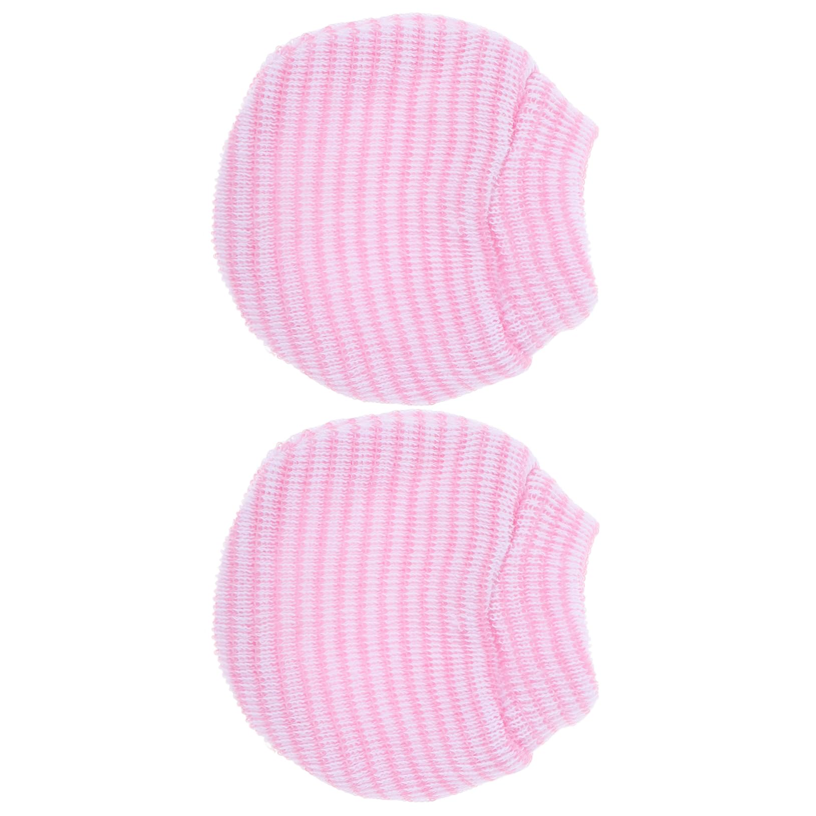 FRCOLOR Newborn Knit Gloves No Scratch Mittens for Infants Boys and Girls Winter Baby Hand Mittens Fingertip Protection