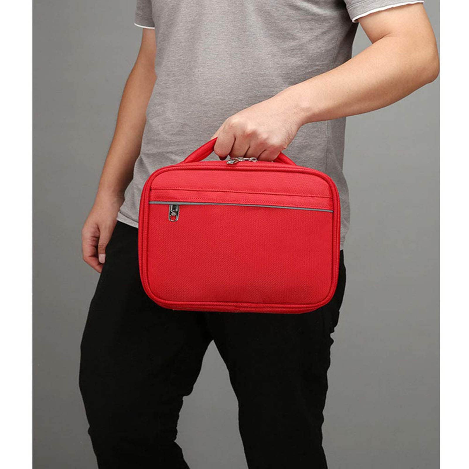 Torba pierwszej pomocy, apteczka, kompaktowa torba na apteczkę, etui Lekka torba do przechowywania leków Wielofunkcyjna warstwowa (kolor: pomarańczowy) (pomarańczowy)