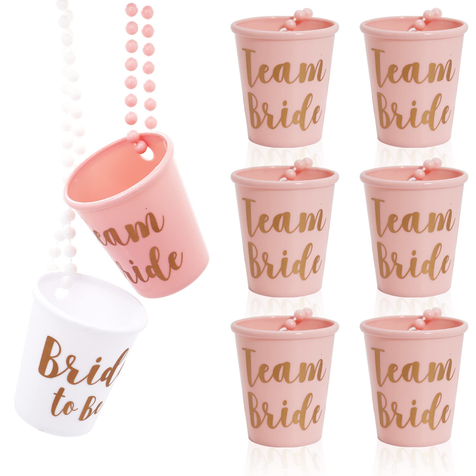 50 Glitzernde Edelstahl-Schnapsgläser In Rosa – Perfekt Für Junggesellinnenabschied, Hochzeit & Partys