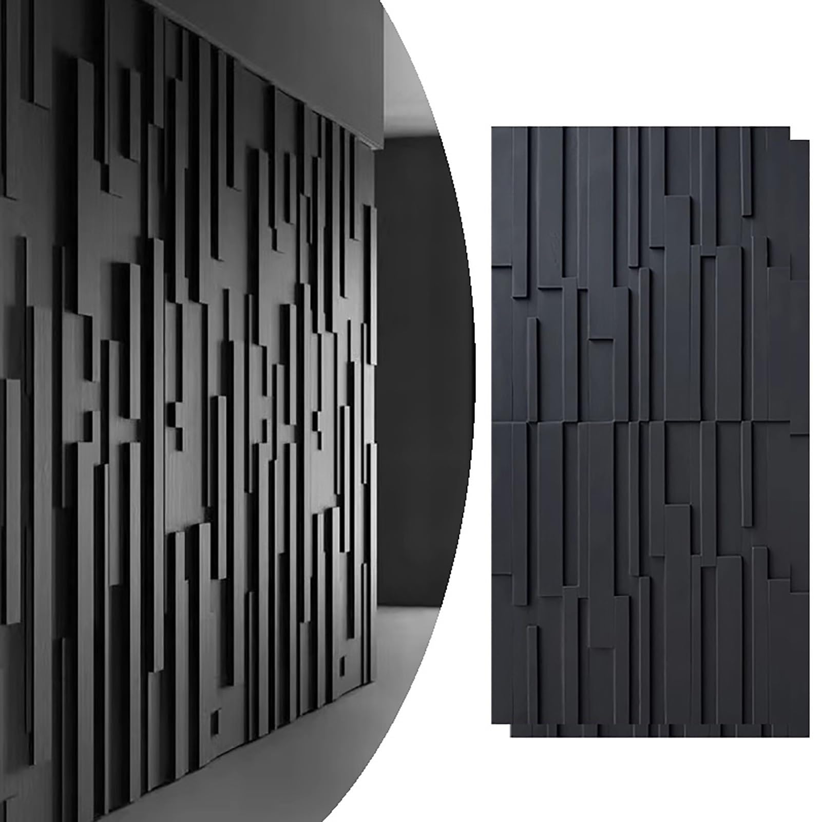 Paneles de pared 3D de PU con diseño moderno para acabados de lujo en salón y exteriores