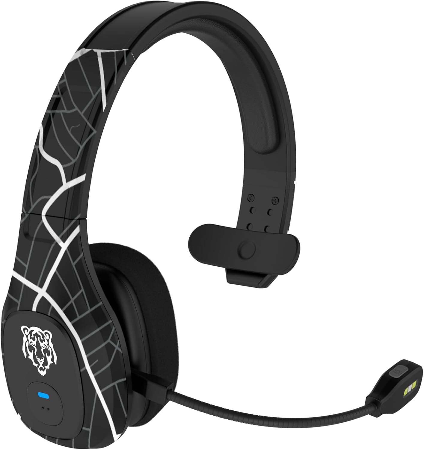 Blue Tiger Storm Plus Road Edition-Premium Trucker Bluetooth 5.2 Headset-Wireless Noise Canceling Mono Headset with Mic-High-Fidelity Sound,45-Hour Talk Time, USB-C Charging-for Truck Drivers - Image 2