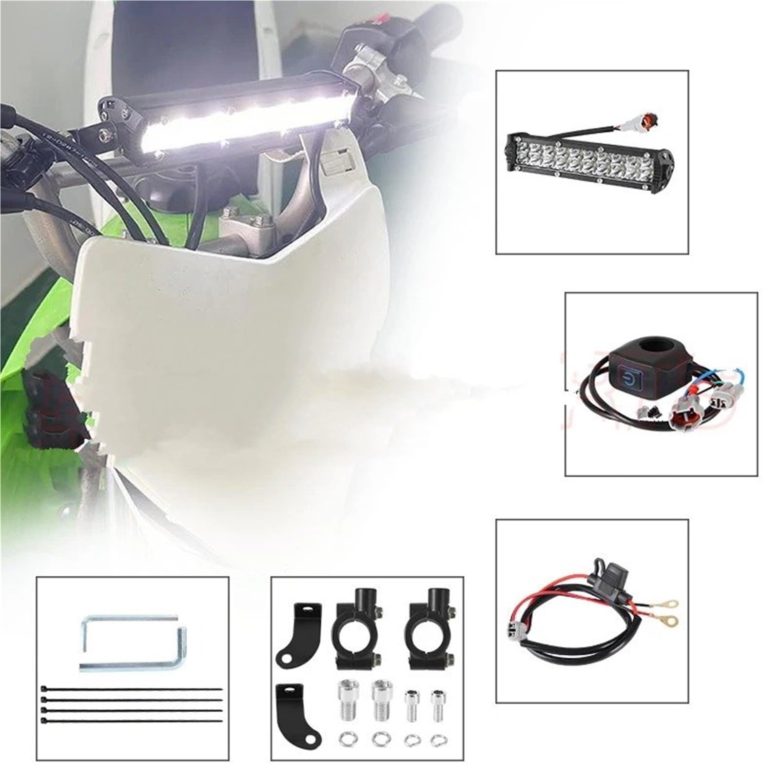 Moto Fari Stradali Spot Light Beam Per Faro Anteriore A LED Per Moto Per Cross CRF250F CRF110 TTR110 YZF450