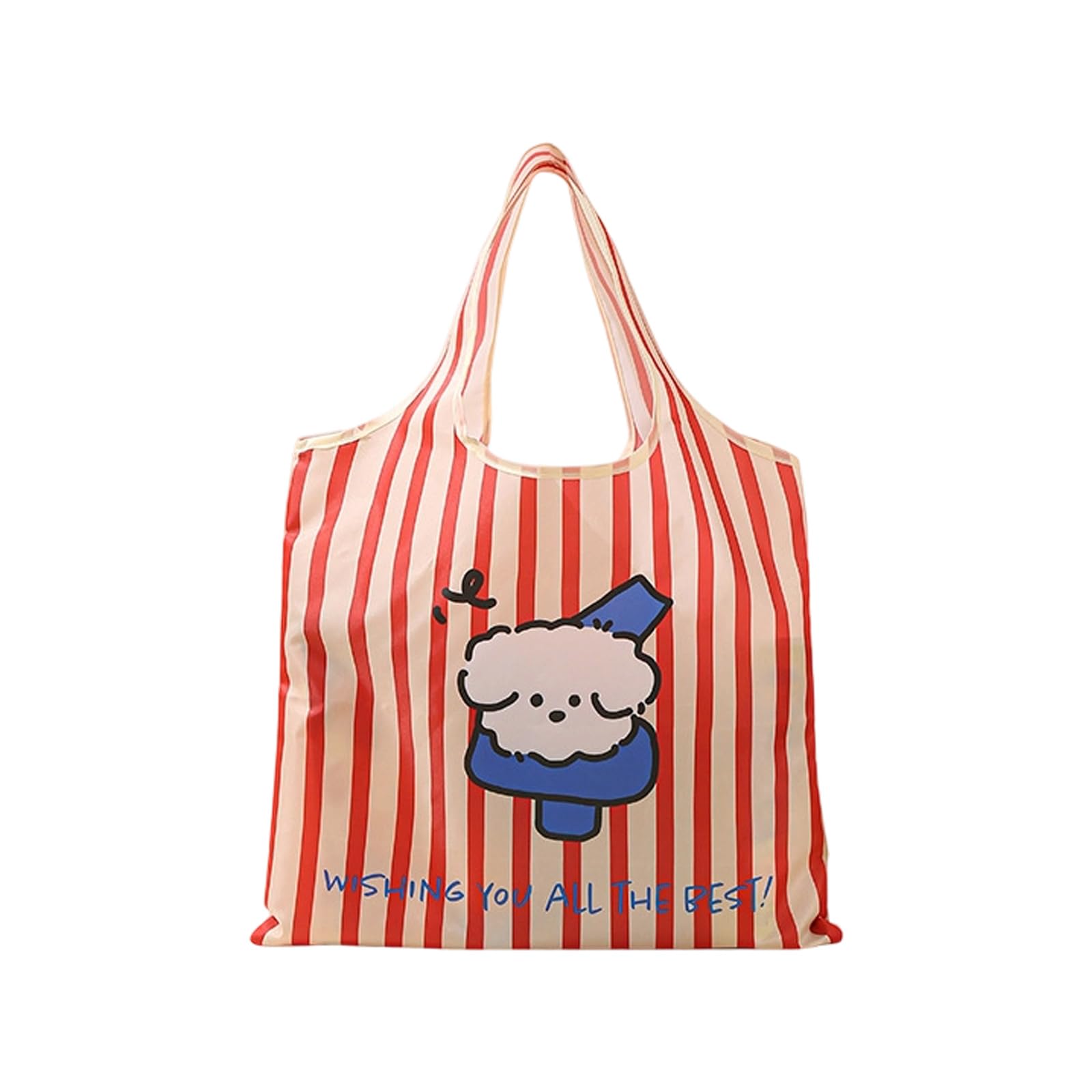 Nucelit Portable Cartoon Storage Bag Foldable Travel Organizers for Underwear Accessories Multipurpose Polyester Shopping Toted Portable Cartoon Storage Bag