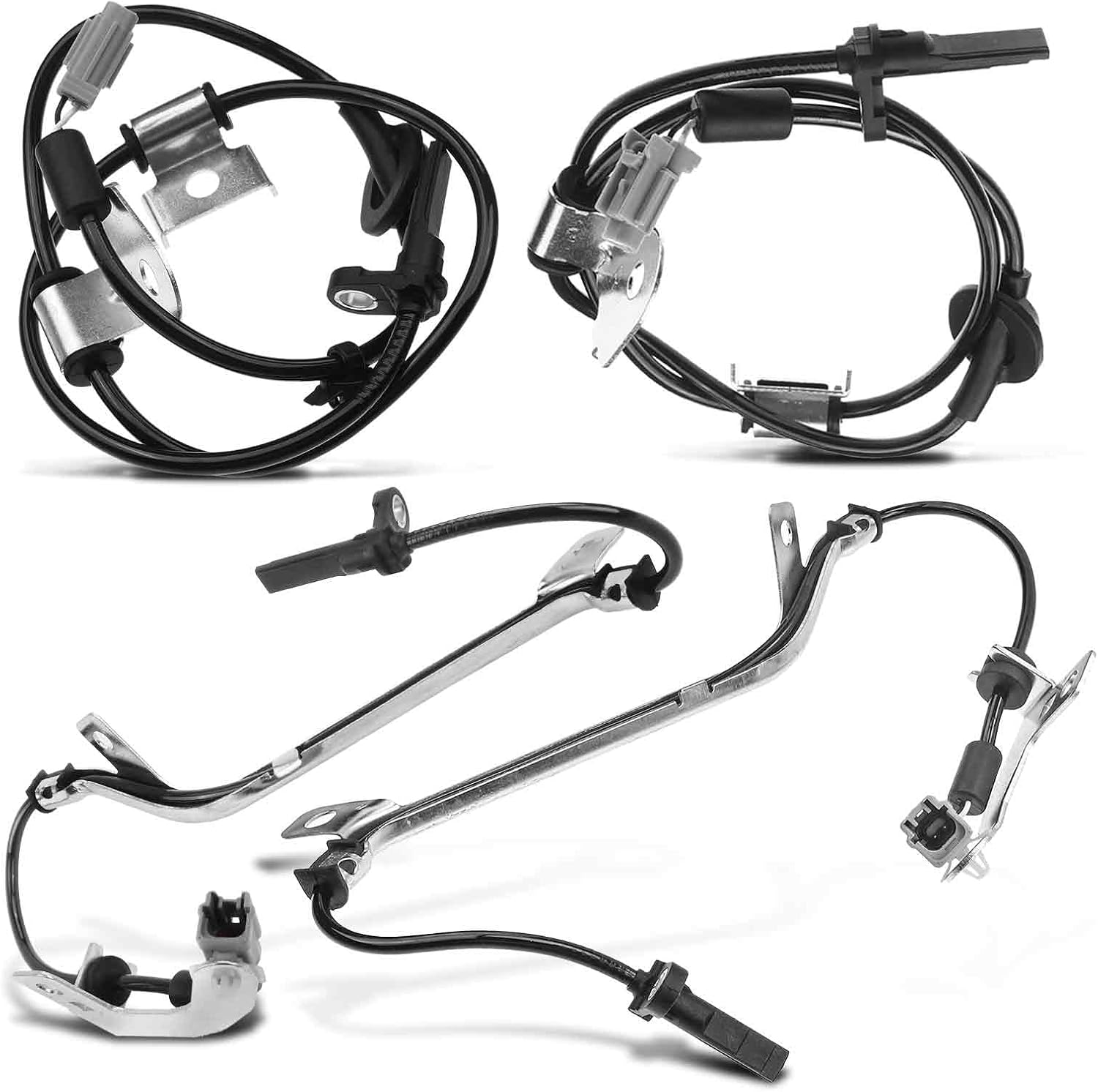 A-Premium ABS Wheel Speed Sensor Compatible with Subaru Models - Outback 07-09, Legacy 07-09, 2.5L 3.0L - Front and Rear Side, 4-PC Set, Replace# 27540AG14A, 27540AG14B