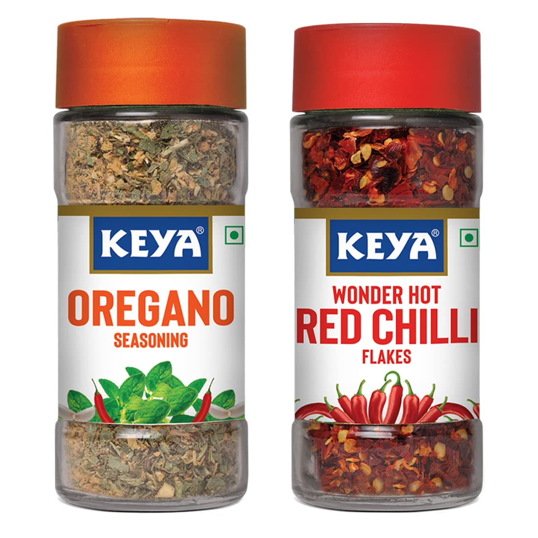 Keya Combo of Oregano Seasoning 50gm, Red Chilli Flakes 40gm, Premium Herbs and Spices, Pack of 2 (B09NW71TK6) Amazon Price History, Amazon Price Tracker