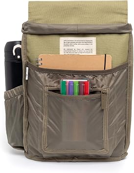 Lefrik - Scout Mini Backpack - Perfect for everyday life - 100% Recycled Fabric - 30x22x13cm- 340g (Cedar), Cedar, S