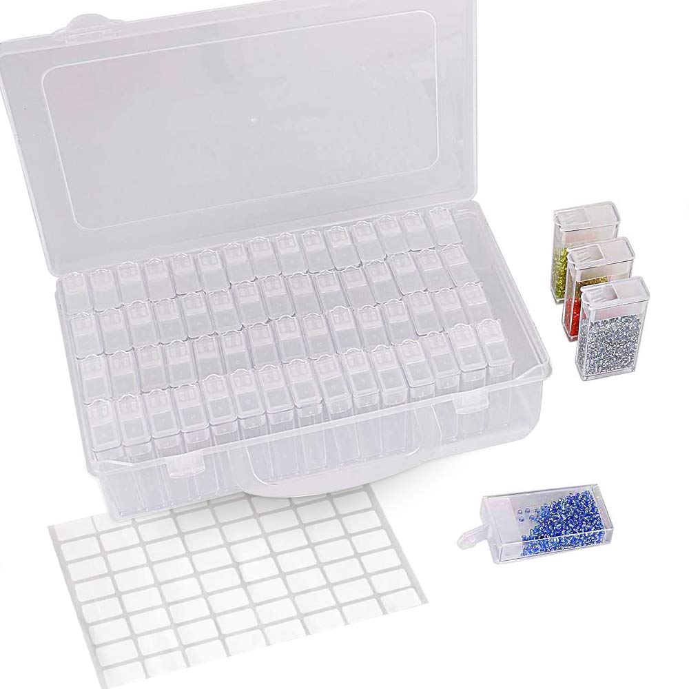 MXTIMWAN Diamant Painting Zubehör Box, 60 Fächer  Produktbild-Vorschau 5