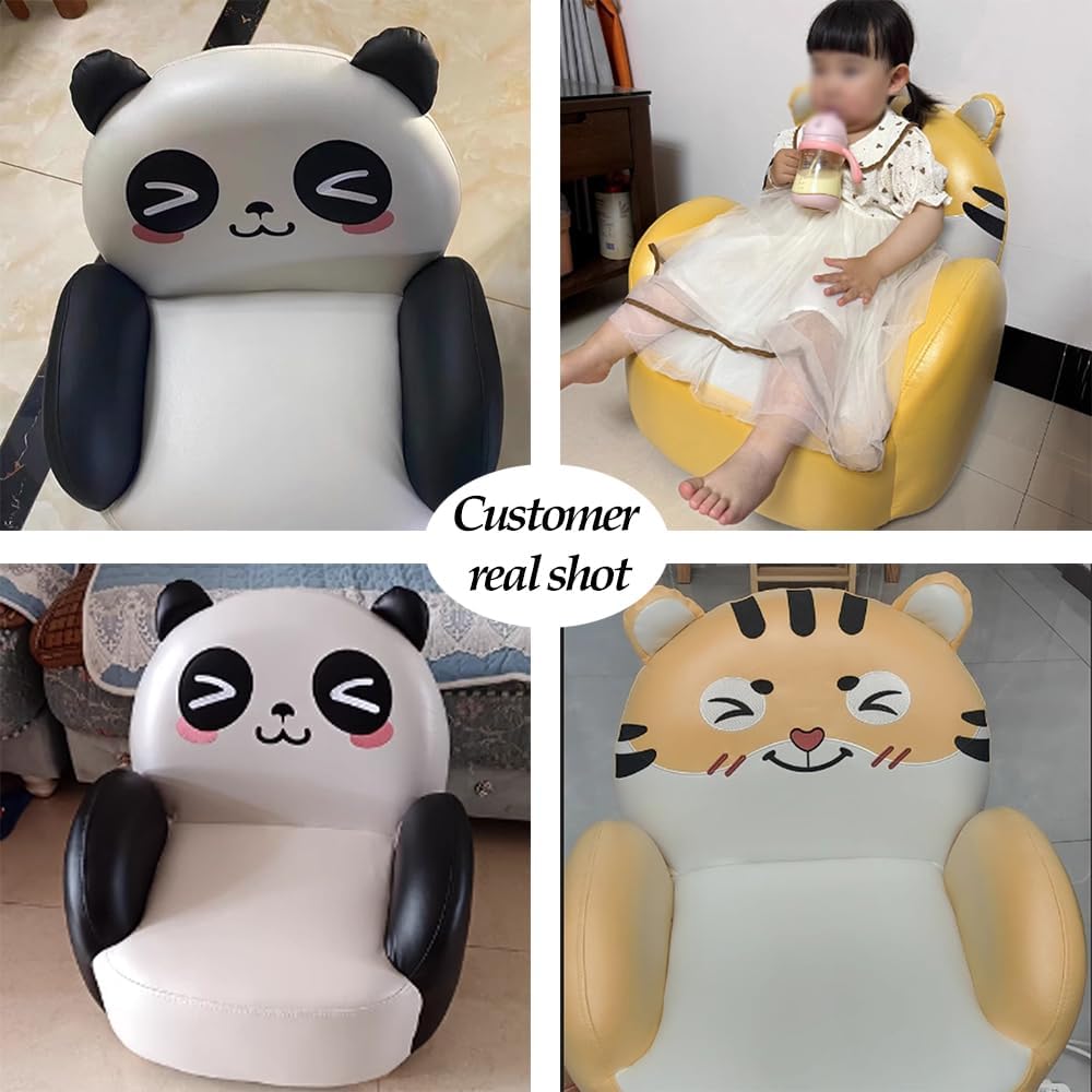 Cartoon Modeling Living Room Bedroom Accent Chair Solid Wood Frame Comfortable Sitting Nursery Theme Hotel Lounge Chair Three Sides Wrap-Around Design Armchairs 105 ° Tilt Backrest