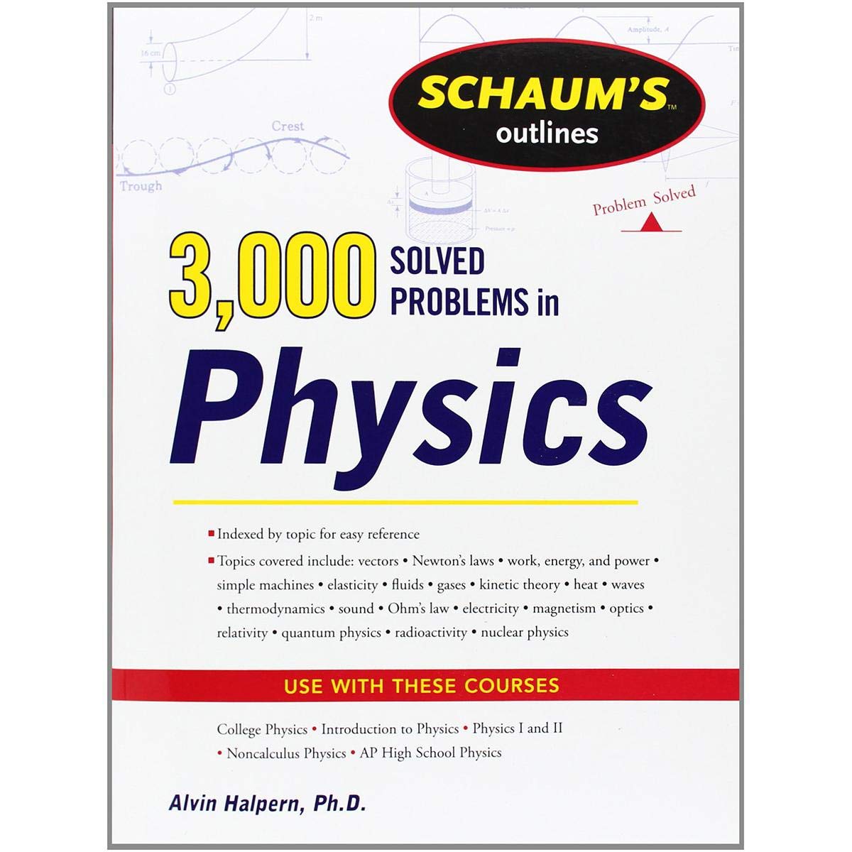 Schaum's 3,000 Solved Problems in Physics by Alvin Halpern - Paperback