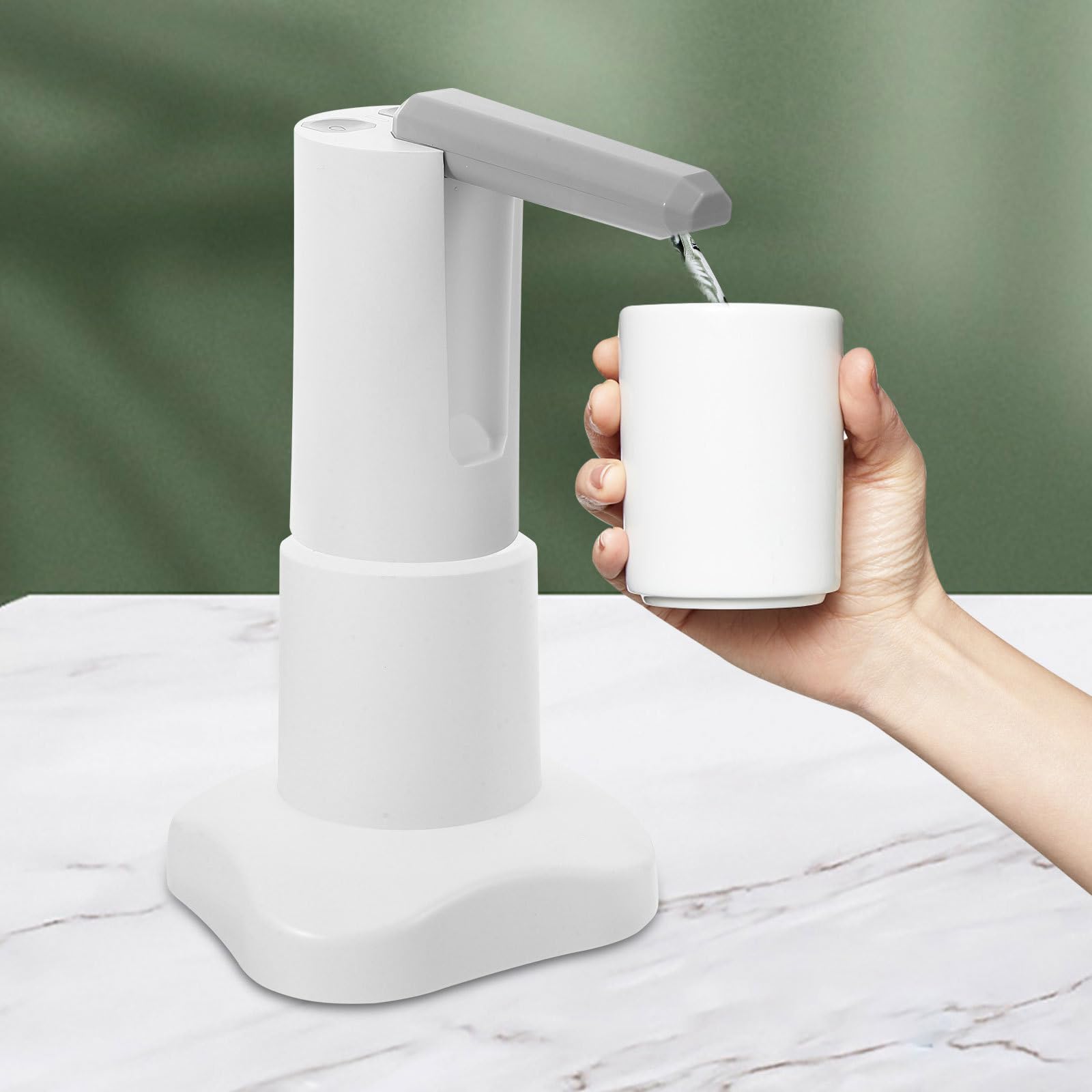 Dispensador Eléctrico de Agua Embotellada Batería, Blanco