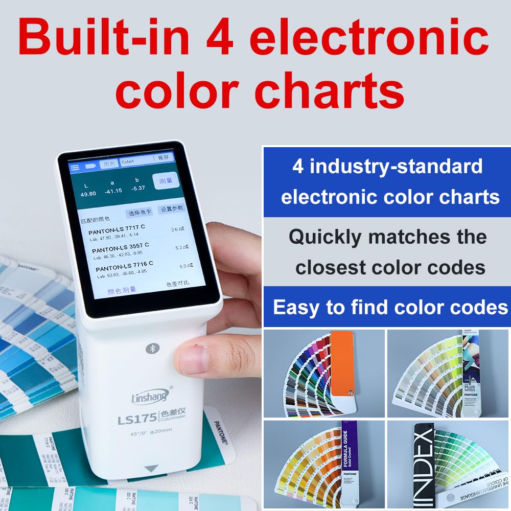 Colorimeter LS175 Fabric Color Checker Colorchecker LS175 45°/0° Touch Screen Large Measuring Aperture 20mm Food APP PC Software
