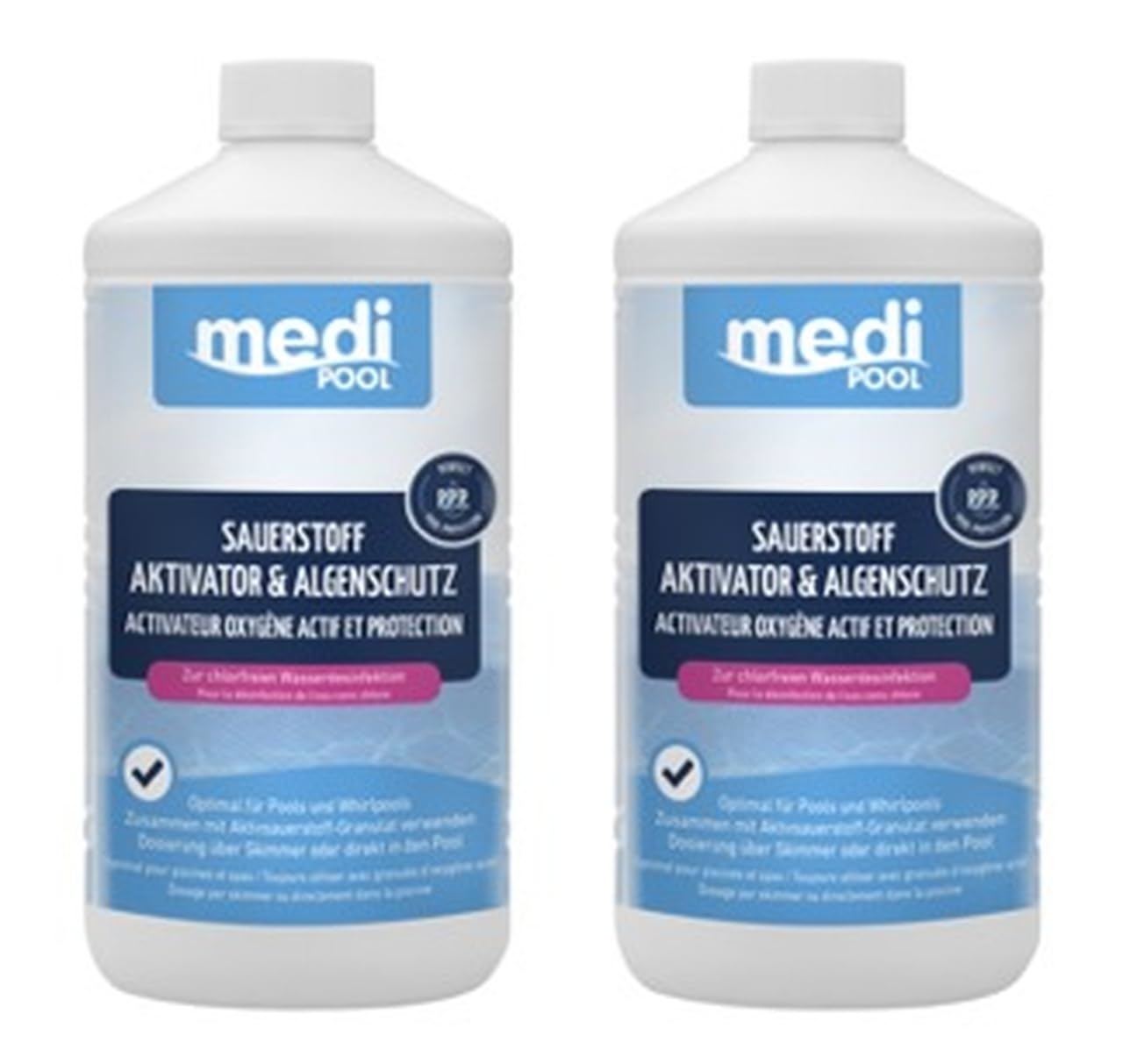 Medipool Sauerstoff Aktivator und Algenschutz 2X 1 L