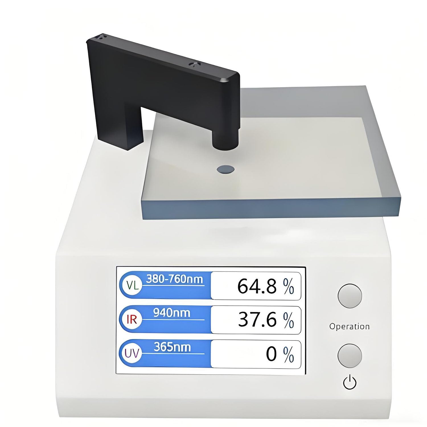Optisches Transmissionsmessgerät, Digitales Spektrum-Transmissionsmessgerät Mit Dynamischer Echtzeitkalibrierung, 1-mm-Testöffnung, 3 Umschaltbare Display-Schnittstellen Für Linsen