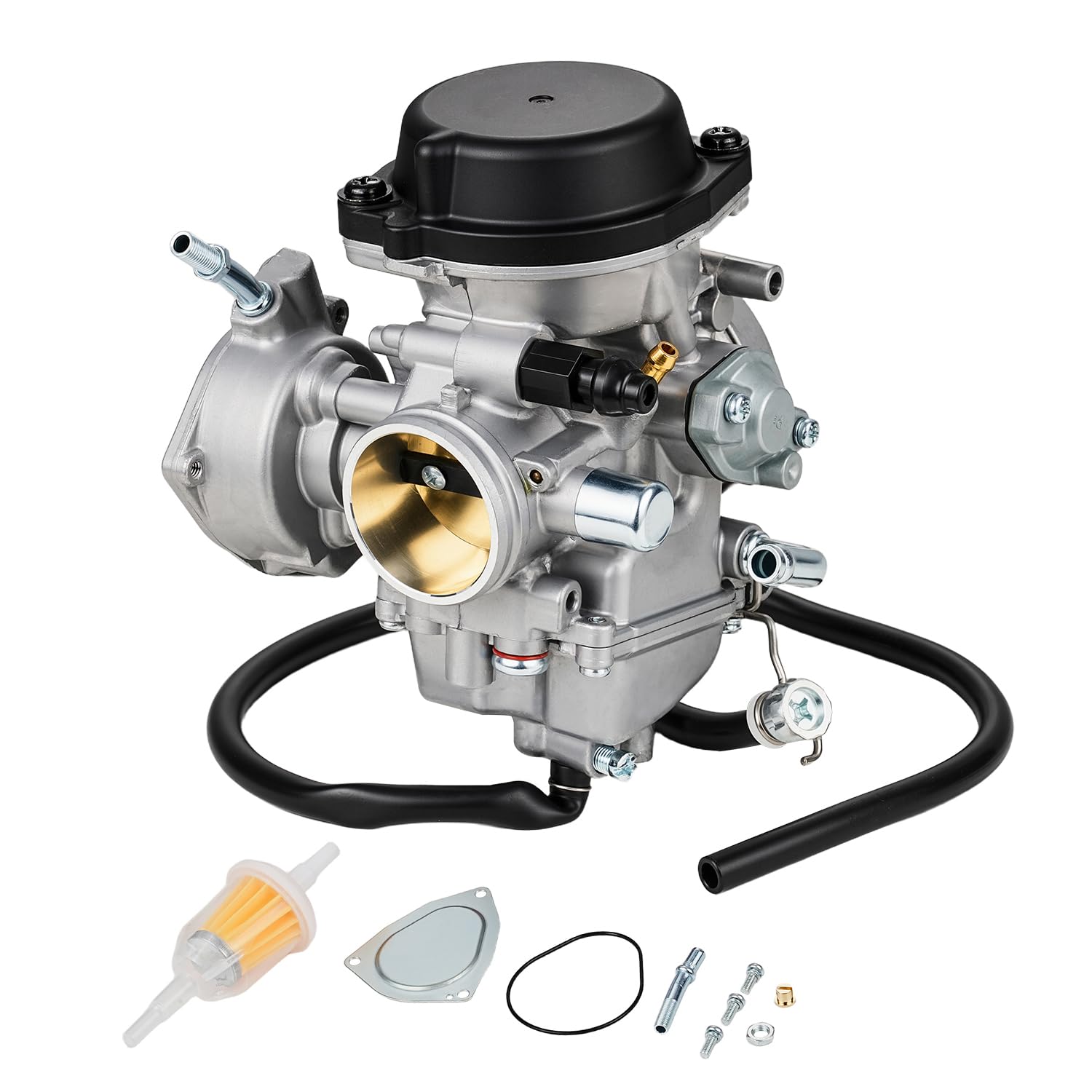 PD36J Vergaser,36mm Vergaser Motorrad Vergaser für LTZ400 ATV 2003-2007 KFX400 2003-2006 Raptor 350 YFM350 2004-2006 2014 LTK400 2003-2007 DVX400 2004-2008 KSF400