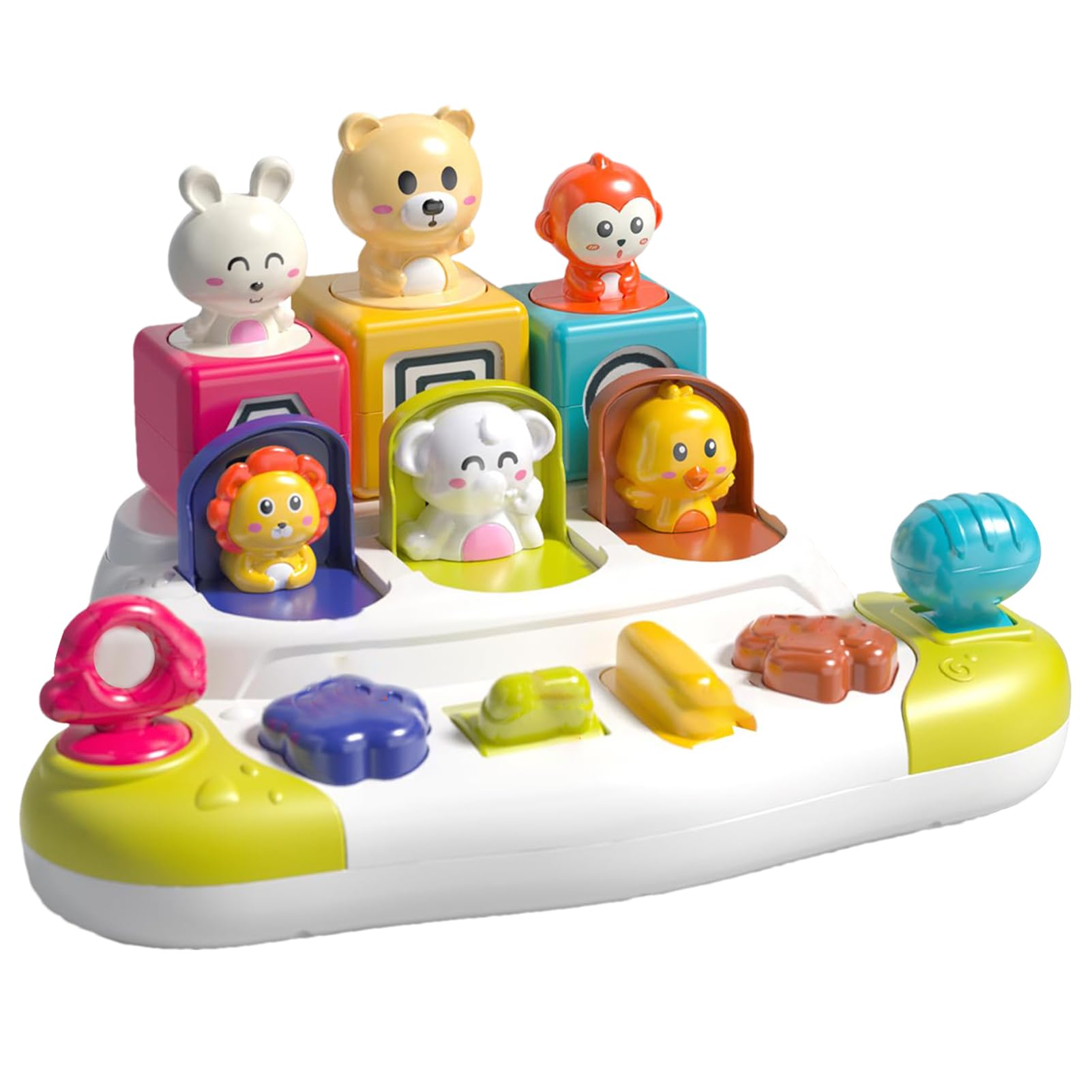 Amazon.co.jp: 子供用ボタンおもちゃ、ポップな動物おもちゃ