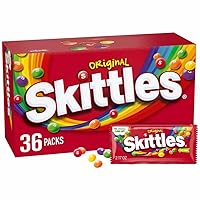 Vista 1 de SKITTLES Caramelos Masticables Originales, Tamaño Completo - 2.17 oz, Paquete de Dulces a Granel de 36