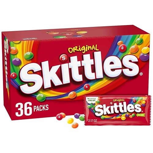 SKITTLES Candy, Original 2.17-Ounce, 36 Packs of Individually Wrapped Candy Bulk Box - Original