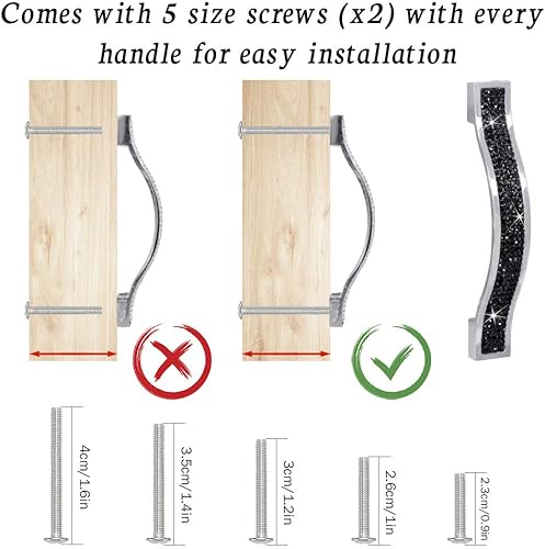 Miniatura 3 de Tirador Savori para cajón, de cristal, para armario, cajón, alacena, puerta de armario, manijas modernas y cuadradas, herramientas para el hogar,