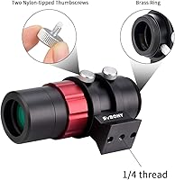 Vista 2 de SVBONY SV165 Mini alcance guía con cámara de telescopio SV305C Pro y base universal de cola de milano