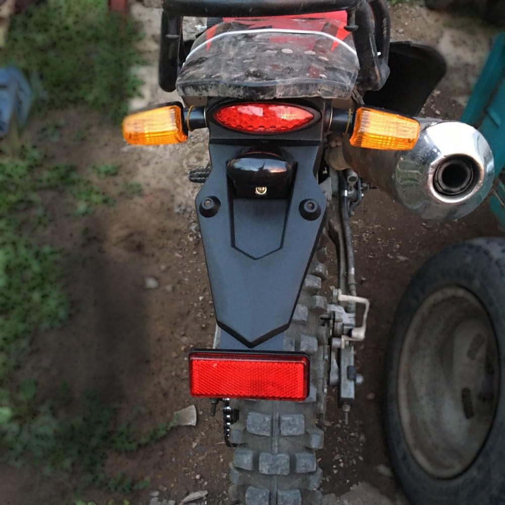 Moto protezione parafango Per Parafango Parafango Posteriore Universale Moto Con Fanale Posteriore A LED Parafango Fanale Posteriore Lampada Freno Moto fender