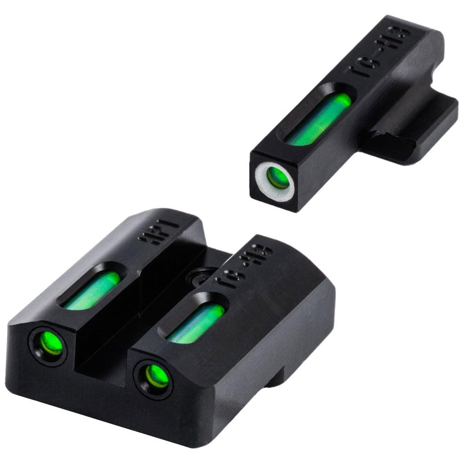 TRUGLO TFX Handgun Sight | Durable Shock-Resistant Compact Brightly Glowing Tritium &amp; Fiber-Optic Xtreme Day/Night Sight for Handguns