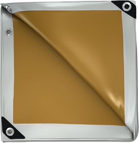 Miniatura 4 de Covers & All Lona de polietileno impermeable, 5 onzas, 160 GSM, 0.394 in de grosor, resistente al viento y a los rayos UV, lona de campamento