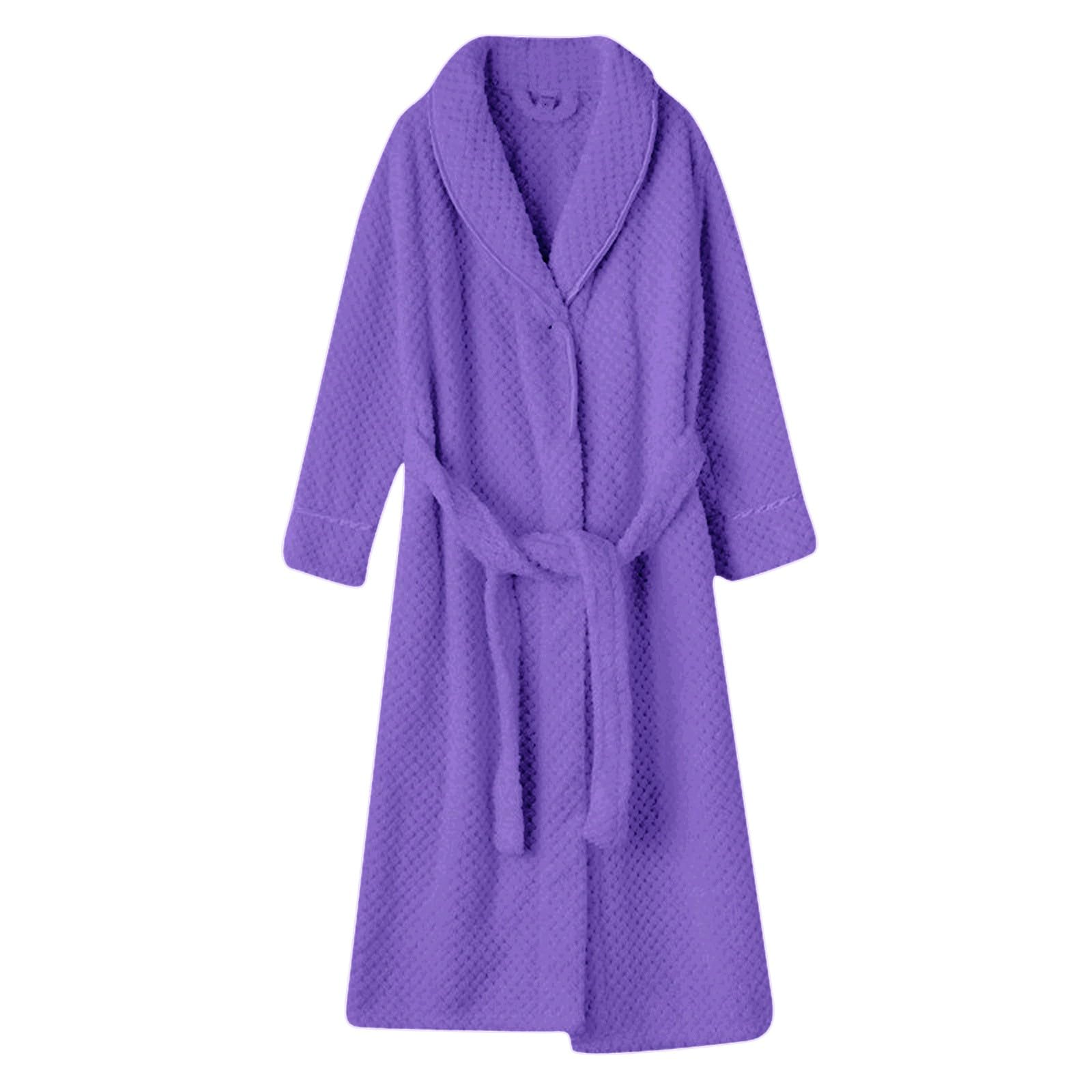 Accappatoio leggero da donna, vestaglia leggera, da donna, con cintura, sexy, casual, per matrimoni, feste, leggero, lunghezza al ginocchio, La72Laila, XL