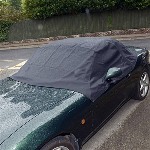 UK Custom Covers RP113 Tailored Soft Top Roof Half Cover Black - To Fit Mazda MX5 MK1 MK2 MK2.5 1989-2005