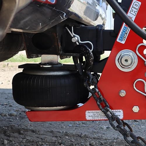 Miniatura 7 de Shocker - Enganche de parachoques de aire HD 20K y bolas dobles de 2 y 2 516 pulgadas, 20,000 libras, se adapta a Ford SuperDuty F250 F350 F450 F550