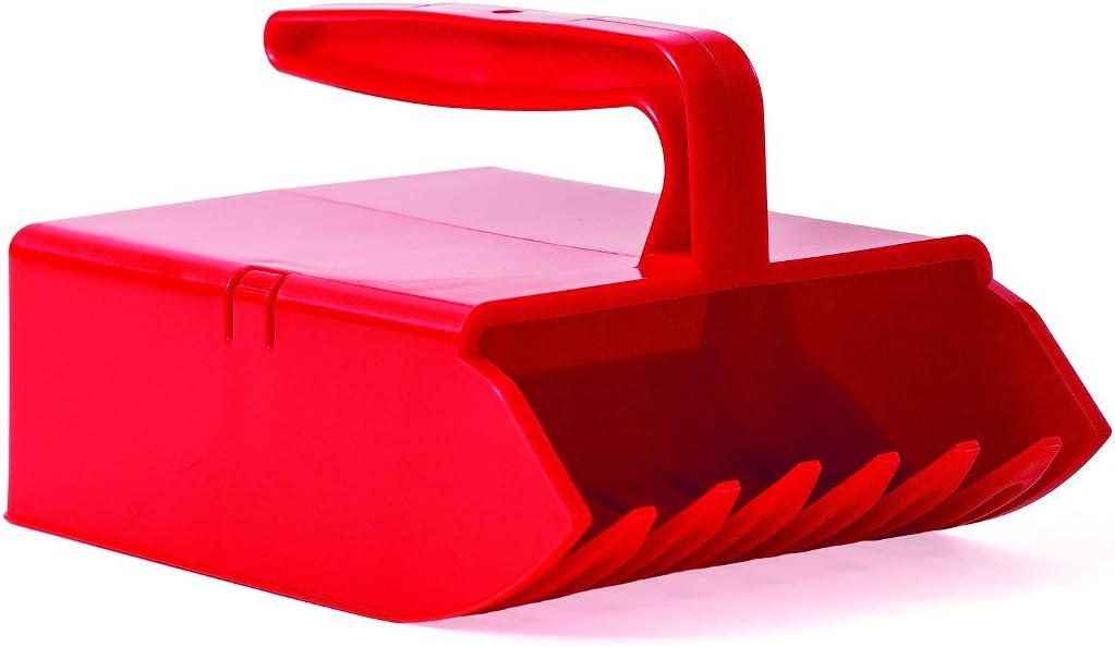 Linden Sweden Jonas Berry Picker Tool - Plastic Rake Comb for Blueberries, Lingonberries, and Huckleberries - Won't Damage Fruit or Plants, Protects Hands from Thorns - BPA-Free, 8.5 x 5.5", Red