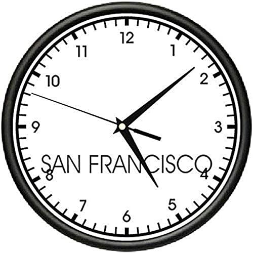 SignMission Beagle SAN Francisco Pared Hora Mundial Reloj Oficina Negocios