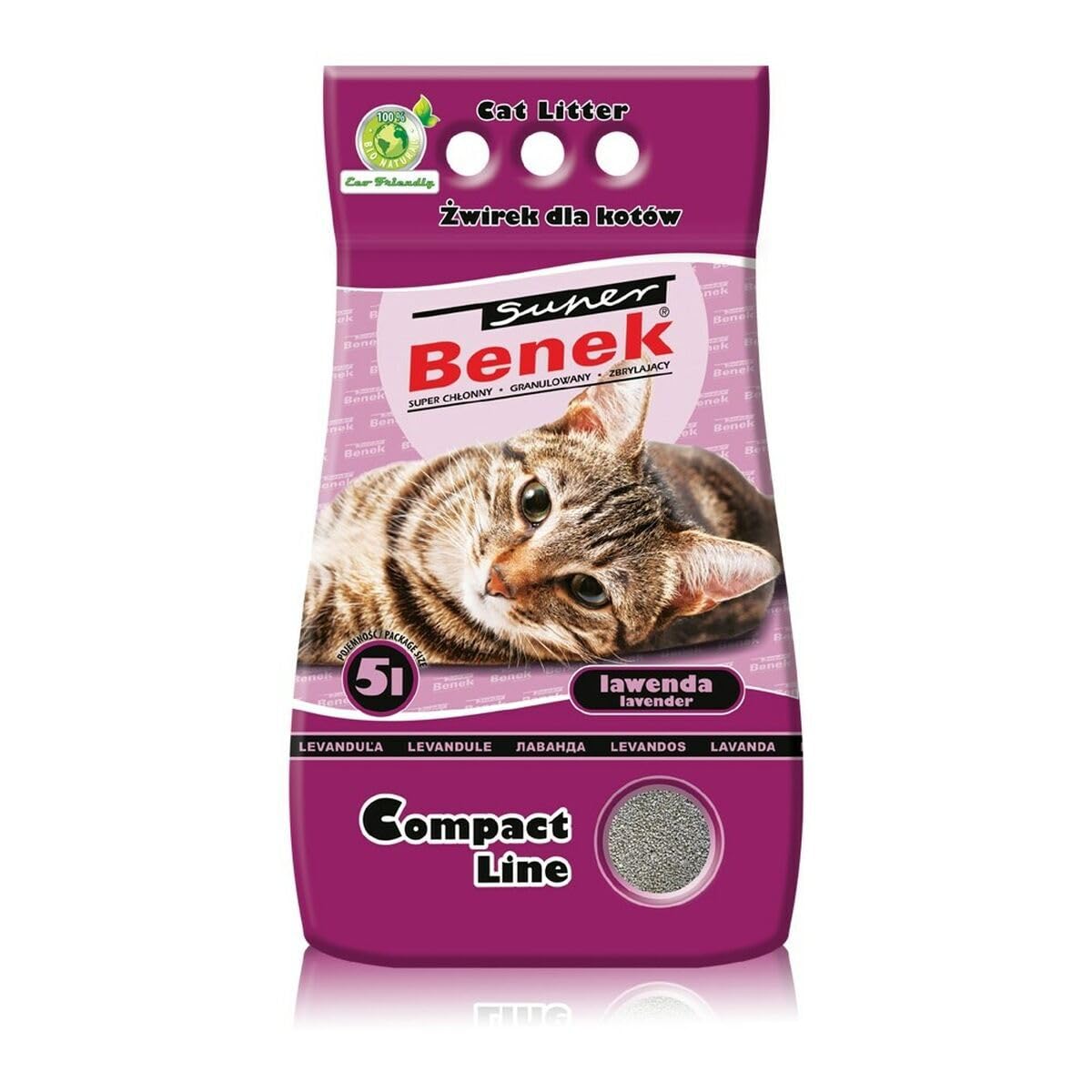 Super Benek Compact Line lawendowy zapach dla kotów