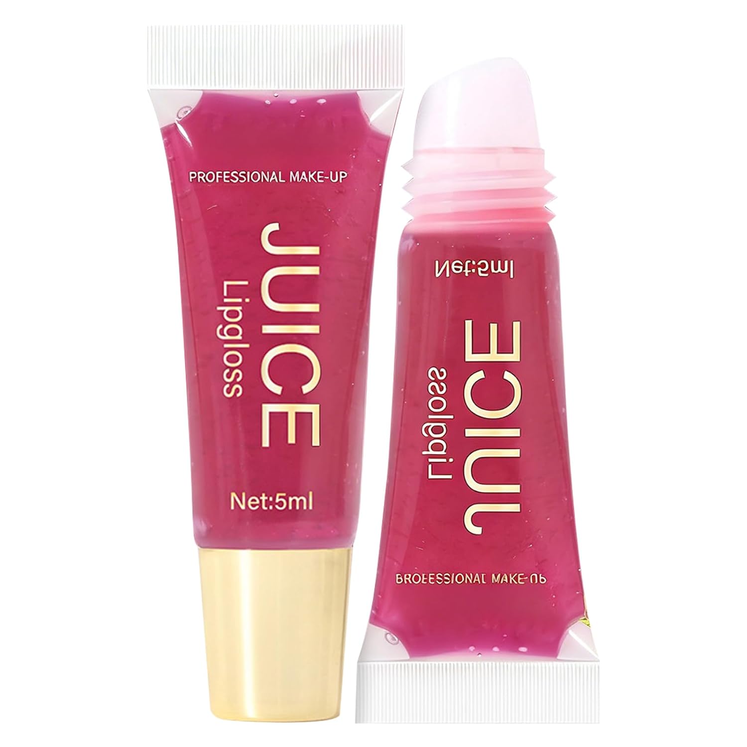 Daily Wear Plumping Gloss, Mirror-Finish Lip Oil Enriched with Fruit Extracts for Sustained Shine - One Piece Makeup Item for Women Umeko Sauce Red One Size