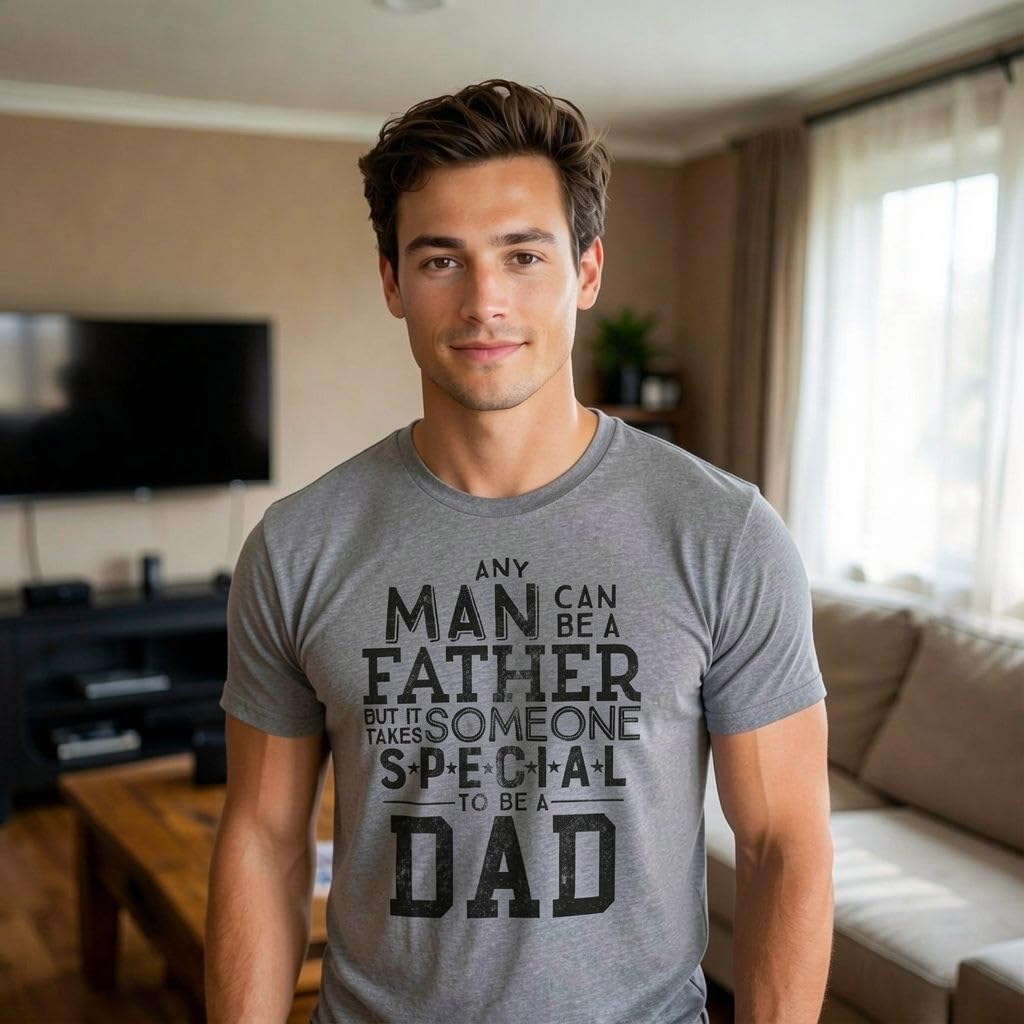 Crazy Dog Tshirts - Mens Any Man Can Be A Father But It Takes Someone Special To Be A Dad Tshirt - Camiseta Divertidas