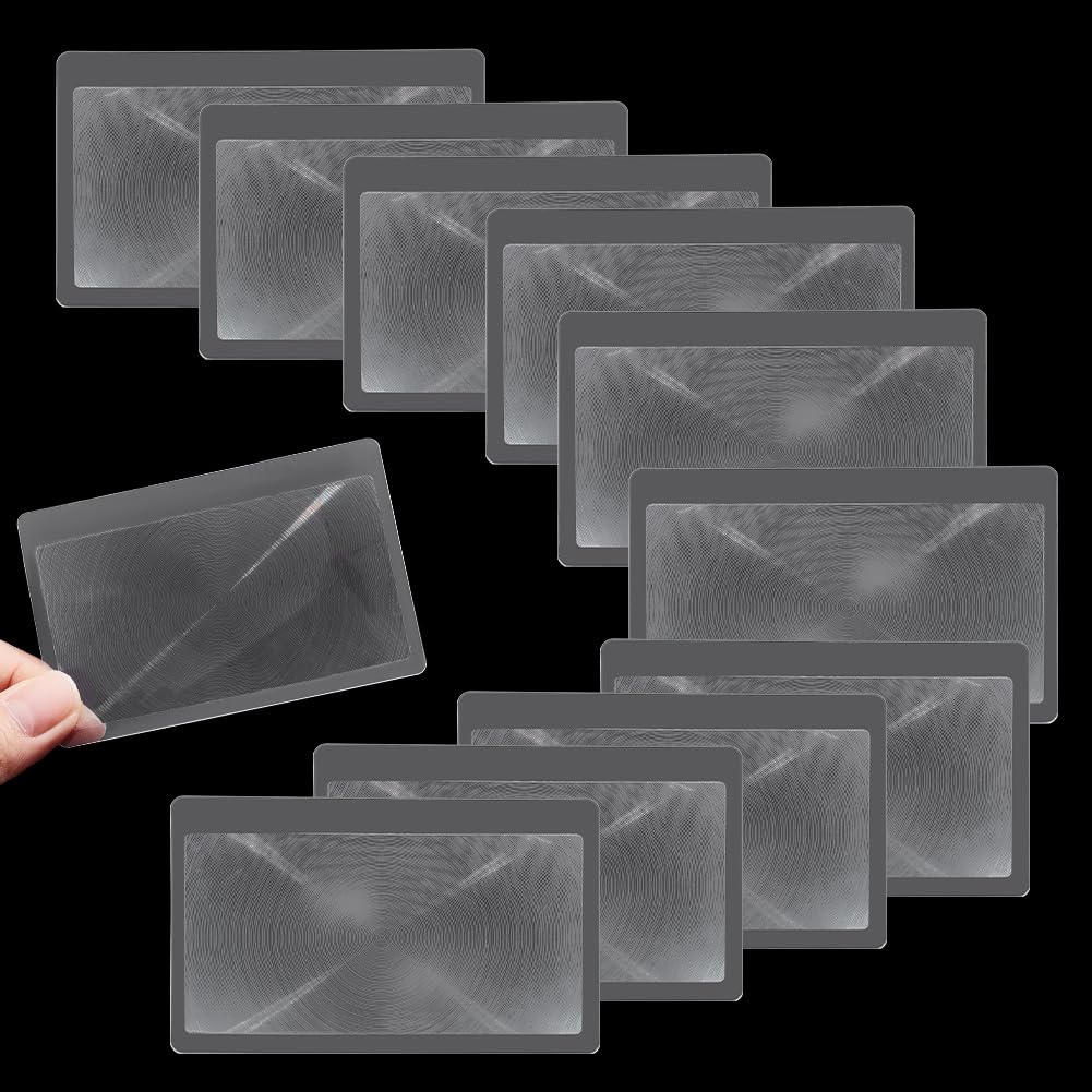 NBEADS 140 Pcs 5x Card Size Magnifiers, Credit Card Size Pocket Magnifier Portable Magnifying Lens for Reading Book Newspaper Low Vision Aids, 8.5x5.5cm - Image 4