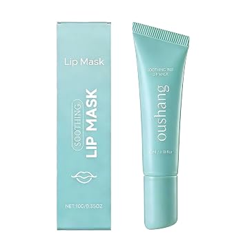 Cooling Peel-Off Lip Mask, Gentle Lip Exfoliator for Dry Lips, Hydrating Prep Lip Treatment, Smooth & Soft Lip Care with Hygienic Applicator, Daily Lip Mask for Makeup Prep, 10ml