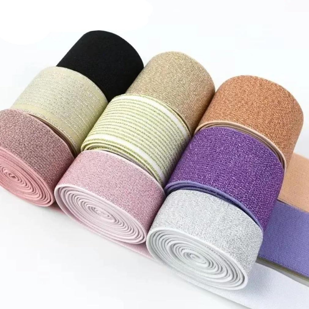 2 5 Nylon Elastico Banda Gomma Cintura Spaghetti Strap Cintura Stretch Tape Cucito Accessorio