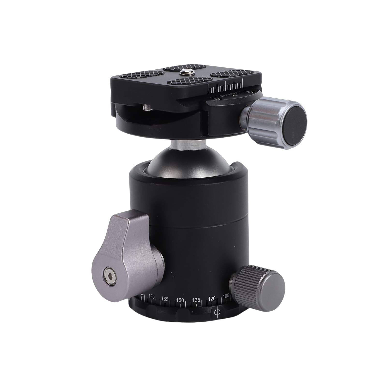 Zunate Rótula de Bola de Metal de 36 Mm, Rótula de Bola de Trípode con Placa de Liberación Rápida de 1/4 de Pulgada, Rotación Panorámica de 360 ​​Grados, Capacidad de Carga de 8 Kg,