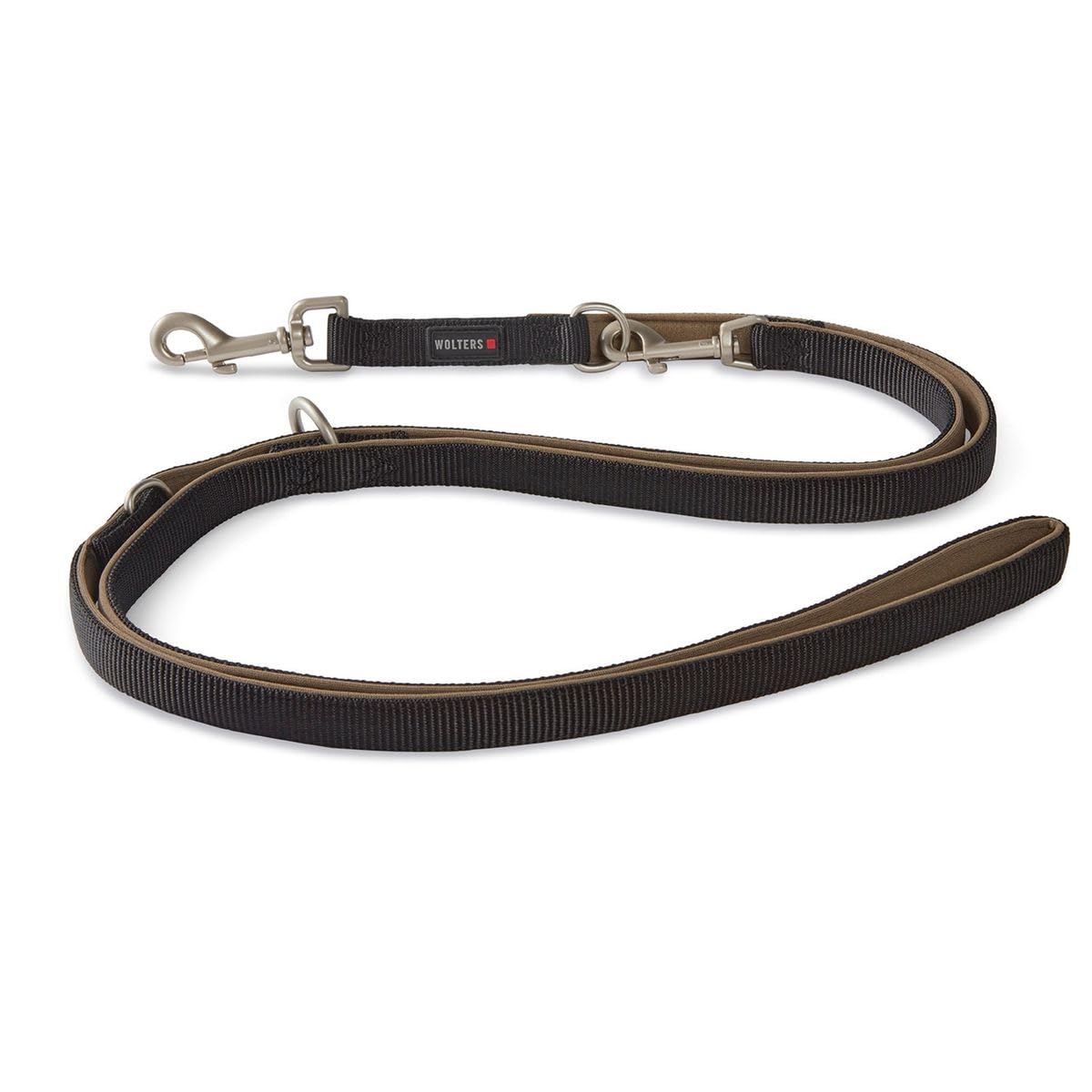 Wolters Führleine Professional Comfort, Farbe:schwarz/braun, Größe:M 300 cm x 15 mm (extra lang)