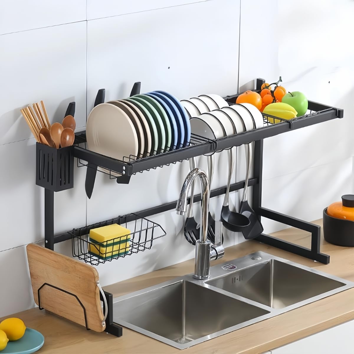 シンク上水切りラック(組立説明書つき) Amazon｜Boota 食器 水切りラック 2段 スリム - 大容量 水切り
