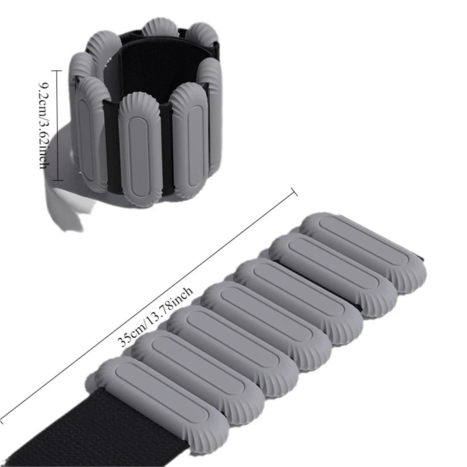Gewichtsmanschetten 1 Paar/990 g gewichtete Fitness-Hand- und Knöchelgewichte aus Silikon for Schwimmen, Outdoor-Sport, Pilates – verstellbare, wiederverwendbare Trainingsausrüstung