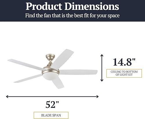 Miniatura 7 de Prominence Home 51630-01 Ashby Ventilador de techo