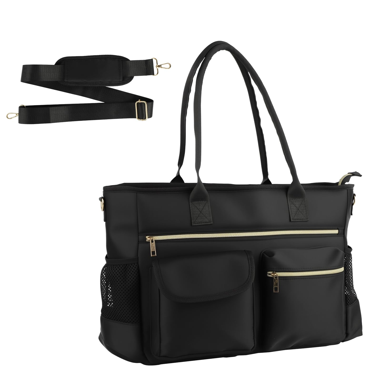 Bolsa de oficina portátil para mujer con espacio para documentos y portátiles 8