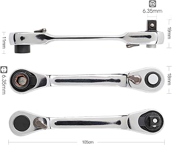 1/4wera ラジェット Amazon | 1/4インチミニ両頭ラチェットレンチ、72歯ドライブ