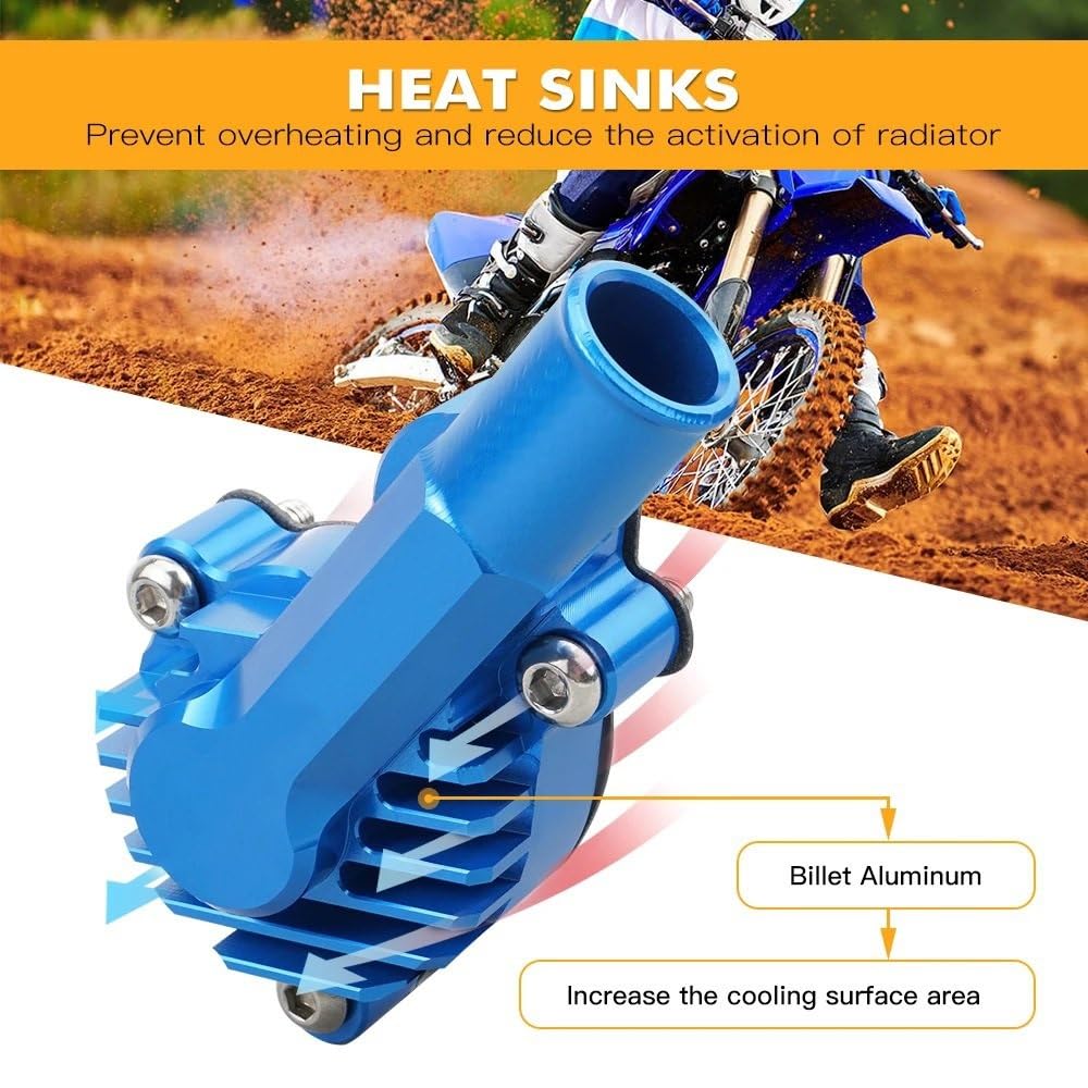 "Części motocyklowe Zespół pompy " Do Yz 85 YZ85 YZ 85 2002-2018 Osłona chłodnicy wirnika pompy wodnej Pokrywa pompy wodnej(Black Water Pump Cover)