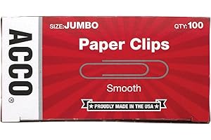 ACCO Jumbo Paperclips: Smooth and Efficient for Large-Scale Documents