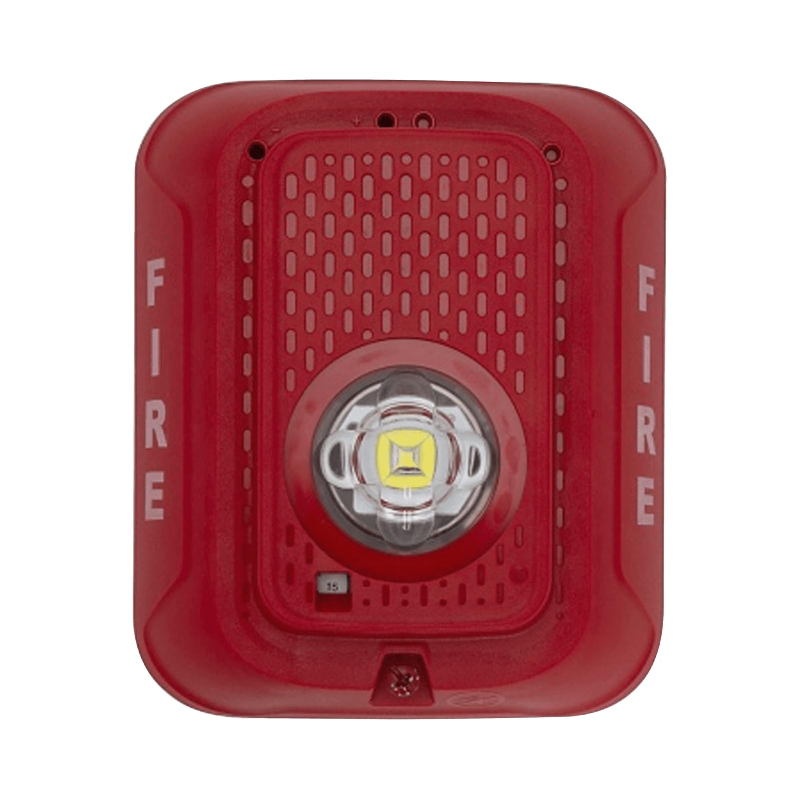 System Sensor SRLED L-Series Wall-Mount Strobe with LED, Red; Electrically Compatible with Legacy SpectrAlert, SpectrAlert Advance and L-Series Devices; Tamper-Resistant; 24VDC Operation Only