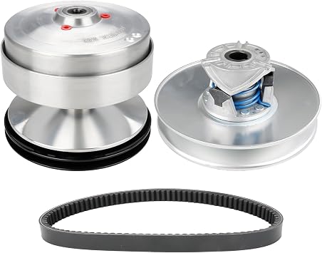 JDMON Aluminum Driven Clutch with Belts Compatible with Club Car DS 1997-Up