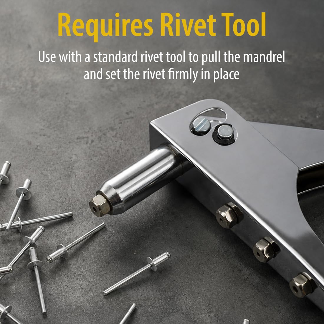 Lot de 1000 rivets aveugles en aluminium (#6-8) de 1,9 cm de diamètre x 1,27 cm de grip (BCP477)